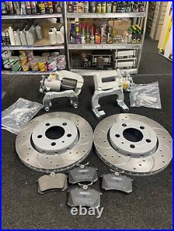 VW POLO TSi TDi 6R 9N GTI REAR VENTED BRAKE DISC CALIPER UPGRADE CONVERSION KIT