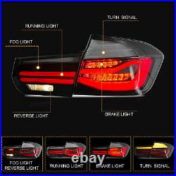 Vland Black LED Taillights Normal Turn for 12-18 BMW F30 3er 3 Series F80 M3