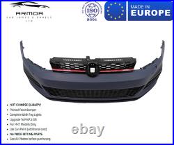 Vw Golf MK7 To MK7.5 GTI Style Front Bumper Upgrade Conversion Kit Primed New