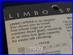 White Industries Limbo Spider Silver NOS Vintage Retro Cult