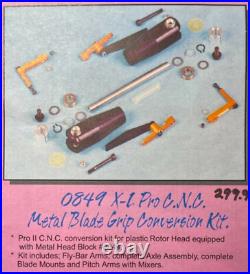 X cell MA 0849 CNC Black Anodized Metal Blade Conversion Kit Miniature Aircraft