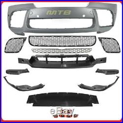 X6-M Conversion Front Bumper with Performance Splitter For BMW X6 E71 2008-2014