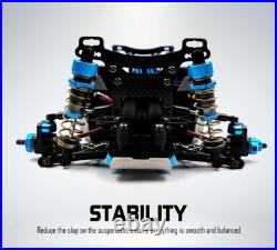 YR Alloy Essential Conversion Kit Blue & Black for Tamiya XV02 110 RC car