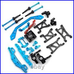 YR Alloy Essential Conversion Kit V2 Blue & Black for Tamiya XV01 110 RC car