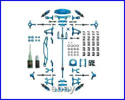 Yea-ck-tt02bu Tamiya Tt-02 Aluminum Upgrade Kit (blue)