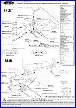 Yeah Racing Aluminum Long-Span Suspension Hopup Upgrade Set for Tamiya MF01X RC