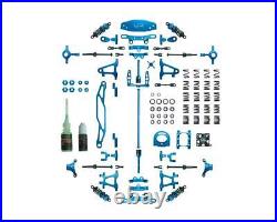 Yeah Racing Tamiya TT-02 Aluminum Upgrade Kit (Blue) YEA-CK-TT02BU