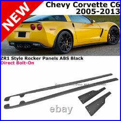 ZR1 Style Chevy Corvette 05-13 Side Skirts C6 Z06 Rocker Moulding Kit
